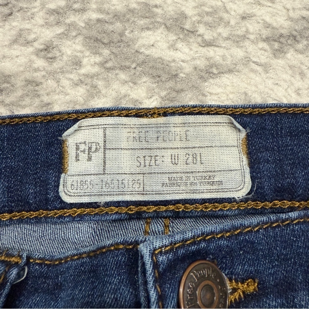 Free People High-Rise Busted Knee Skinny Jeans - Picture 5 of 10